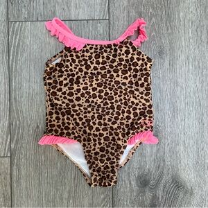 OP ONE PIECE SWIMSUIT LEOPARD PRINT 24MO